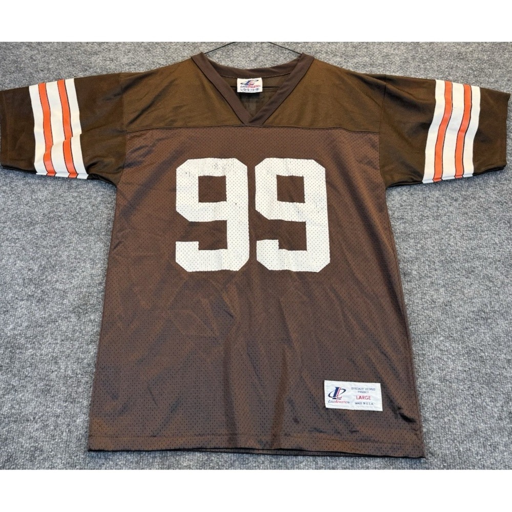Cleveland Browns Logo Athletic Mesh Jersey 99 Youth Size Large Vintage